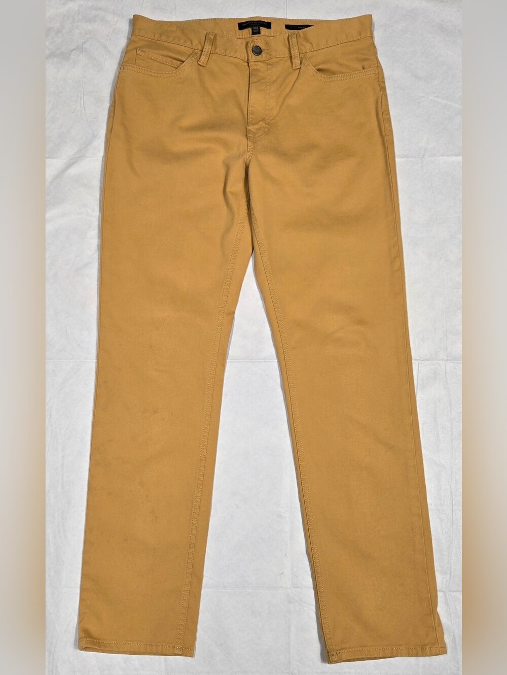 Banana Republic Traveler 31x30 Mustard Gold Jeans Pants Slim Fit
